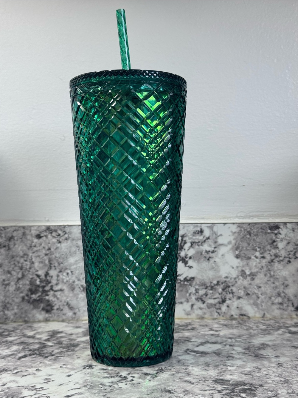 Starbucks Emerald Green Studded 24oz Cold Cup NWT - Picture 2 of 2